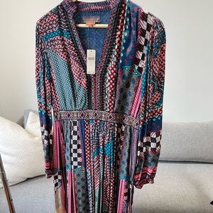 NWT Bhanuni By Juoti Patterned Maxi Dress